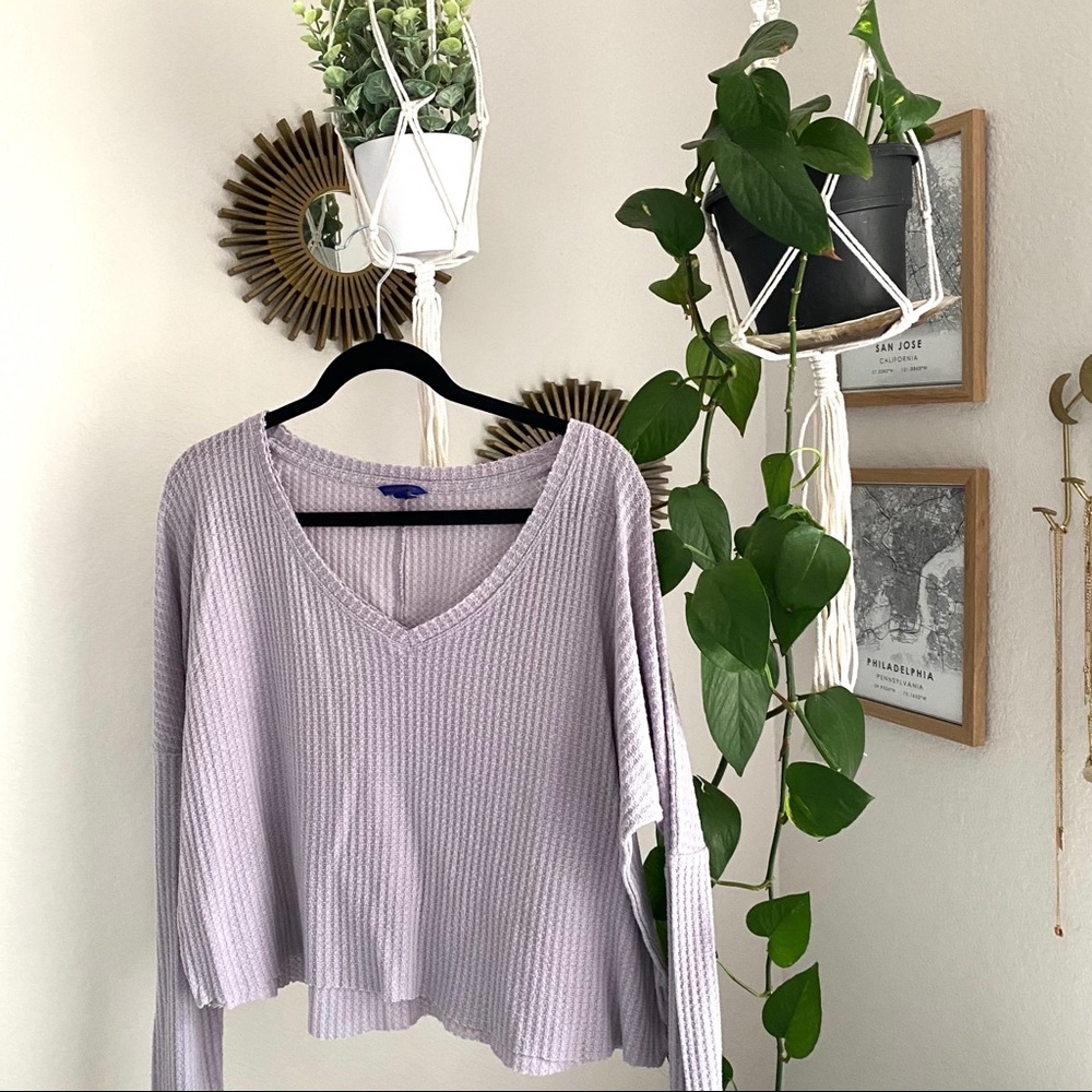 Aeropostale lavender thermal long sleeve